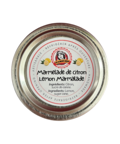 marmelade de citron/lemon marmalade 250 ml couvercle/lid