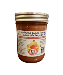 confiture de goyave et fraises/guava and strawberry jam 250 ml