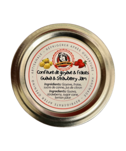 goyave et fraises/guava and strawberry couvercle/lid