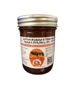 confiture de papaye et fraises/papaya and strawberry jam 250 ml